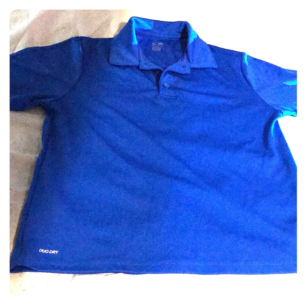 Champion blue polo shirt M (8-10)